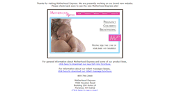 Desktop Screenshot of motherhoodexpress.com